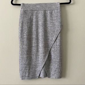Wilfred Free XXS Grey Pencil Jersey Skirt